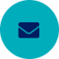envelope on a blue circle